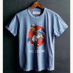 Brand : Imogen and Willie | Style : Till Next Time Tshirt | Color : Blue